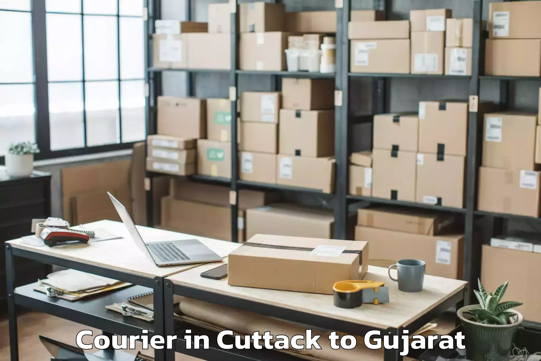 Cuttack to Wankaner Courier Booking